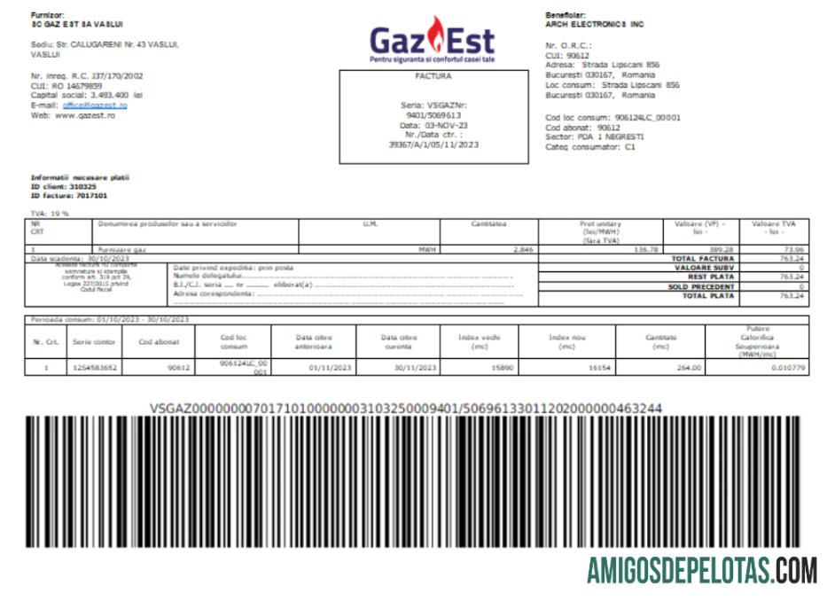 Projeto de lei de serviços públicos da Gaz Est S.A., SCR exemplo